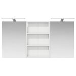 vidaXL Ensemble de Meubles de Salle de Bain 3 Pièces 120 x 10 5 x 60 5 cm