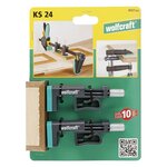 wolfcraft Serre-joints de bord KS 24 2 Pièces 3037000