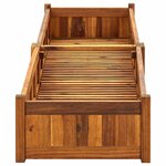 vidaXL Lit surélevé de jardin Bois d'acacia 200x50x25 cm