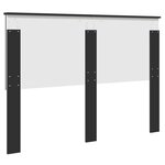 vidaXL Tête de lit Chêne noir 160 cm Bois d'ingénierie