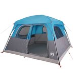 vidaXL Tente de cabine familiale 6 personnes bleu imperméable