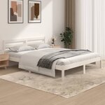 vidaXL Cadre de lit sans matelas 150x200 cm blanc