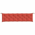 vidaXL Coussin de banc de jardin rouge mélangé 200x50x7 cm tissu