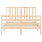 vidaXL Cadre de lit sans matelas bois massif