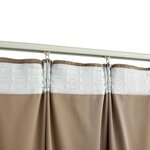 vidaXL Rideaux occultants avec crochets 2 Pièces Velours Beige 140x245 cm