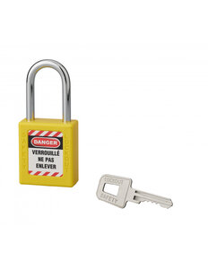 THIRARD - Cadenas de consignation 40mm  anse 38mm  Jaune  variure A1 - Thirard