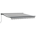 vidaXL Cadre d'auvent Anthracite et blanc 350 x 250 cm