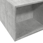 vidaXL Cadre de lit gris béton 150x200 cm bois d'ingénierie