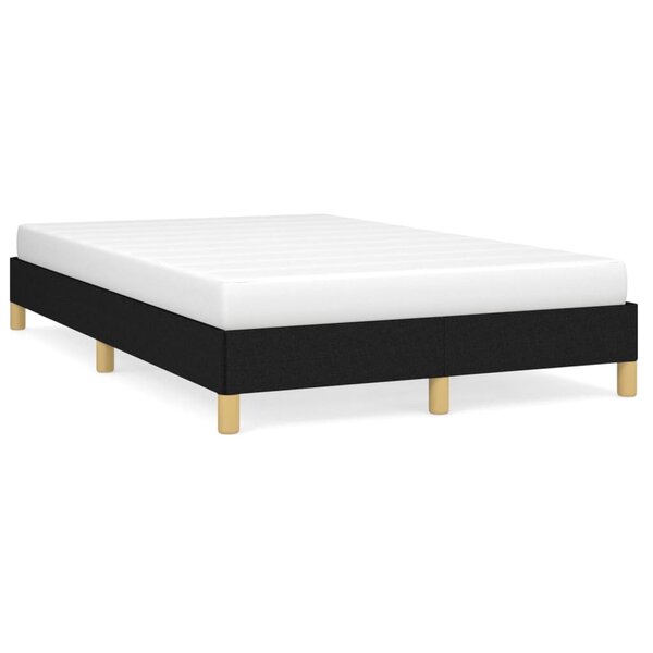 vidaXL Cadre de lit sans matelas noir 120x190 cm tissu