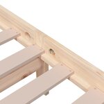 vidaXL Cadre de lit sans matelas bois massif 120x200 cm