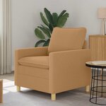 vidaXL Canapé Beige 76 x 81 x 87 5 cm Tissu