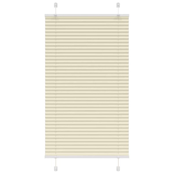 vidaXL Store plissé crème 70x150 cm largeur du tissu 69 4 cm polyester