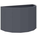 vidaXL Jardinière Anthracite 60 x 30 x 35 cm Acier
