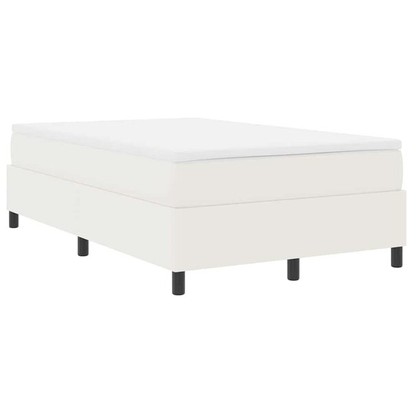 vidaXL Lit à ressorts avec matelas crème - 120 x 200 cm  Tissu Velours Côtelé