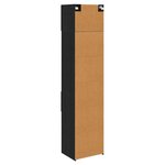 vidaXL Haut Armoire Chêne noir 50 x 42 5 x 225 cm Bois d'ingénierie