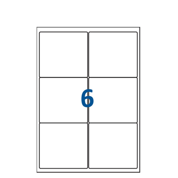 Lot de 3000 Planches étiquettes autocollantes sur feuille A4 : 99 x 93 1 mm (6 étiquettes par feuille  spéciales bons de transport)