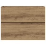 vidaXL Armoire de salle de bain chêne artisanal bois d'ingénierie