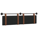 vidaXL Tête de lit suspendue Noir PU antique