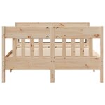 vidaXL Cadre de lit sans matelas 140x190 cm bois de pin massif