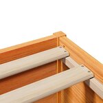 vidaXL Cadre de lit sans matelas cire marron 135x190cm bois pin massif