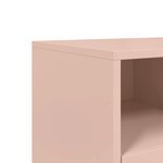 vidaXL Meuble TV rose 100 5x39x43 5 cm acier