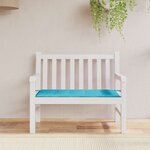 vidaXL Coussin de banc de jardin Turquoise 100 x 50 x 4 cm