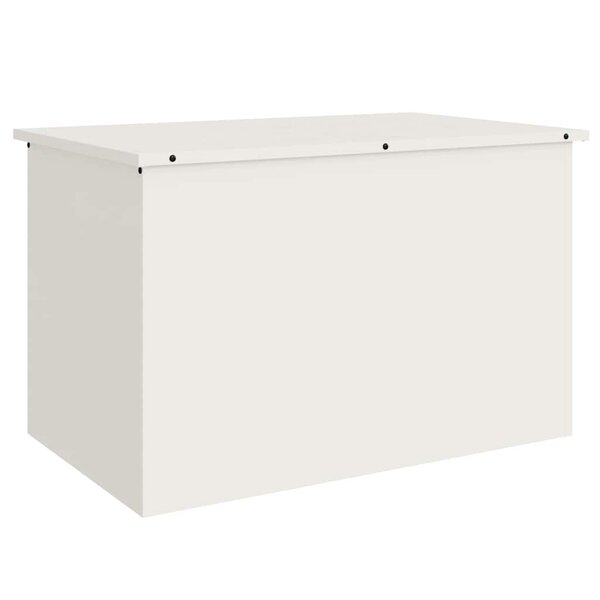 vidaXL Boîte de Rangement Extérieure Blanc 80 x 50.5 x 50 cm
