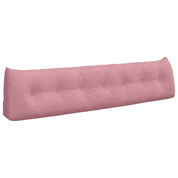 vidaXL Coussin de Dos Rose 200 x 24 x 50 cm Velours