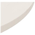 vidaXL Dessus de table Blanc Ø60x2 5 cm Bois de pin massif