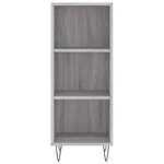 vidaXL Buffet sonoma gris 34 5x32 5x90 cm bois d'ingénierie