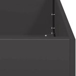 vidaXL Jardinière noir 200x80x40 cm acier