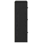 vidaXL Bibliothèque chêne noir 60x24x76 5 cm bois d'ingénierie