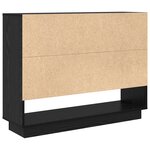 vidaXL Buffet Chêne noir 97 x 29 x 75 cm Bois d'ingénierie