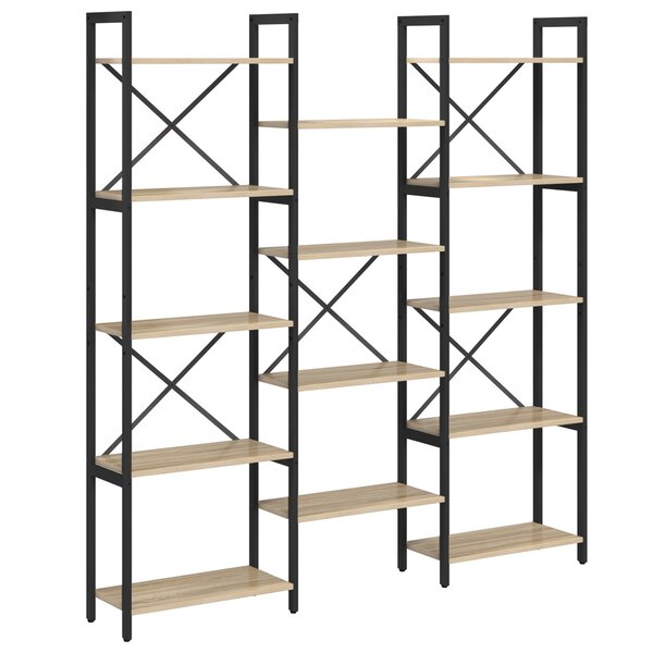 vidaXL Étagère Chêne sonoma 156 x 25 x 167.5 cm Bois d'ingénierie