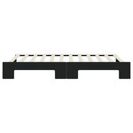 vidaXL Lit de jour avec gigogne sans matelas noir 100x200 cm