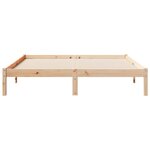 vidaXL Cadre de lit extra long sans matelas 140x210 cm bois massif pin