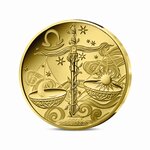 Signes astros - Balance Monnaie de 5€ 1/2g or