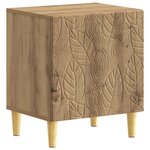 vidaXL Table de chevet Chêne artisanal 43 x 34 5 x 50 cm