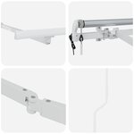 vidaXL Cadre d'auvent électrique rétractable 3 5x2 cm métal
