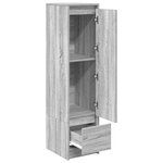 vidaXL Buffet haut sonoma gris 29 5x34x119 5 cm bois d'ingénierie