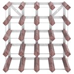 vidaXL Casier à bouteilles pour 20 bouteilles Marron Bois pin solide