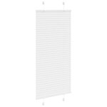 vidaXL Store plissé blanc 60x150 cm largeur du tissu 59 4 cm polyester