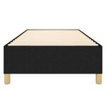 vidaXL Cadre de lit noir 100x200 cm tissu