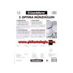 Assortiment 5 feuilles numismatiques Optima Leuchtturm.