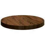 vidaXL Plateau de table Marron foncé Ø 30 x 2 5 cm