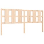 vidaXL Cadre de lit avec tête de lit 200x200 cm bois massif