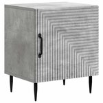 vidaXL Cabinet de chevet 2 Pièces Gris béton 43 x 34 5 x 50 cm