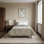 vidaXL Duvet d'hiver Matelassé Gris clair 155 x 220 cm