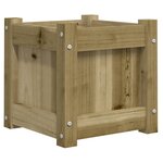 vidaXL Jardinière 31x31x31 cm bois de pin imprégné
