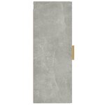 vidaXL Armoire murale Gris béton 34 5x34x90 cm Bois d'ingénierie